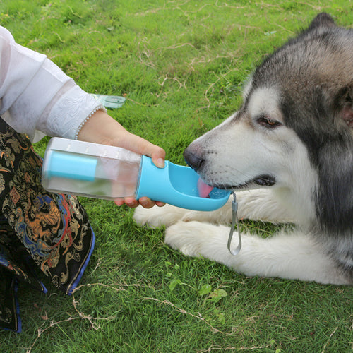 3-in-1 Portable Dog Water Bottle | Food, Water & Waste Dispenser for Travel