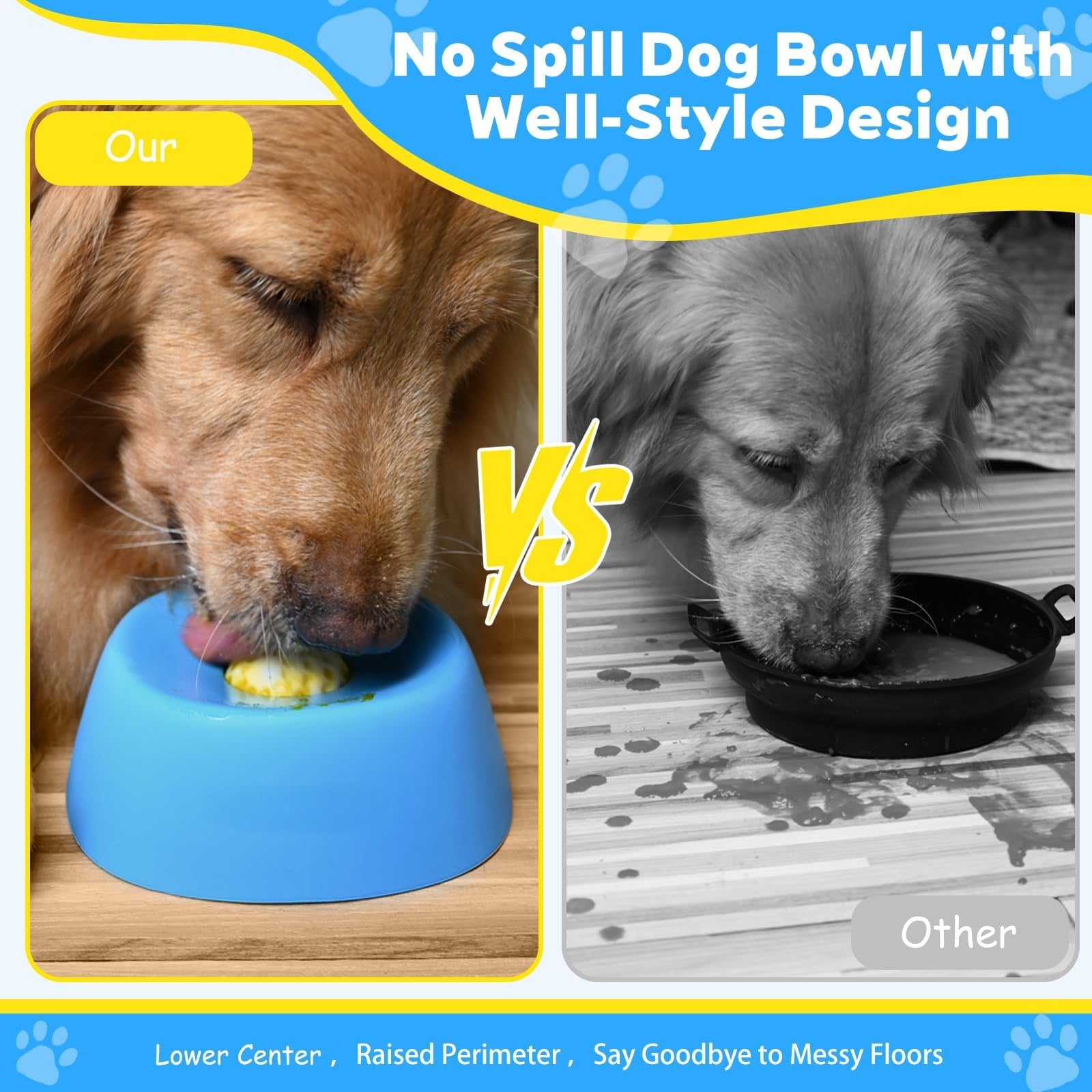 Slow Feeder Dog Bowl | Anti-Choking Lick Bowl for Calm Feeding & Anxiety Relief