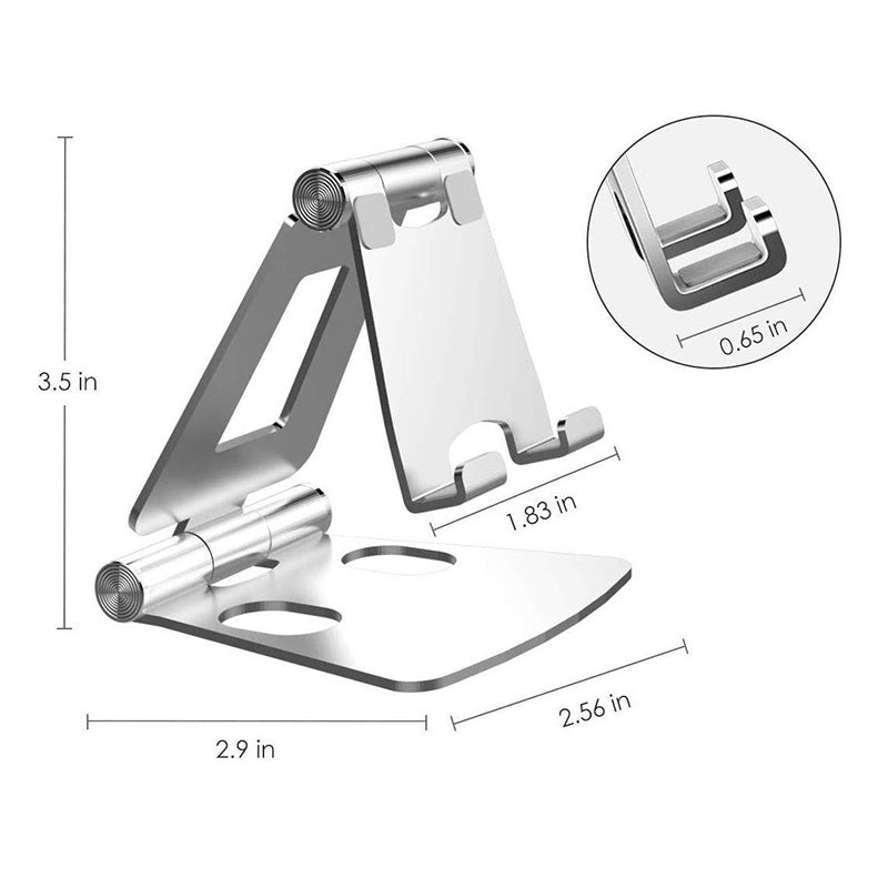 Adjustable Aluminium Phone & Tablet Stand for Desk & Office