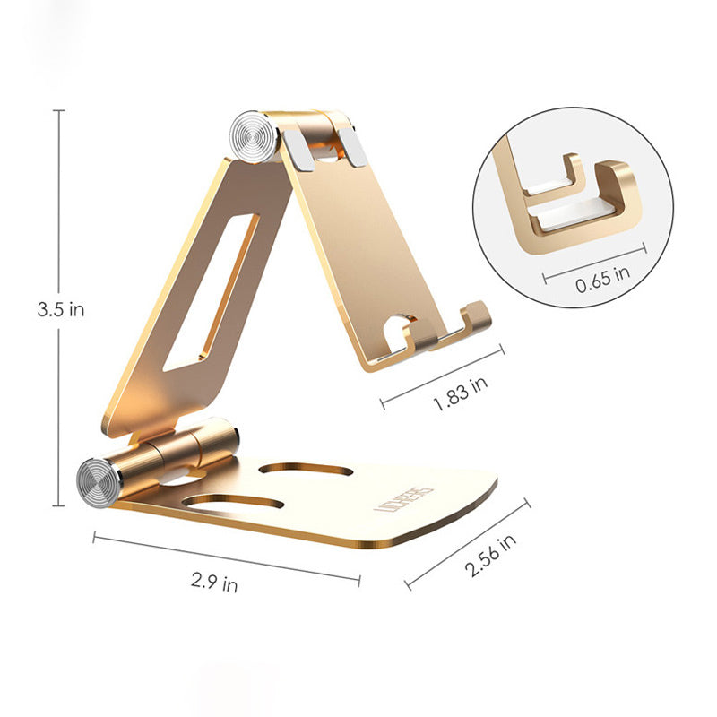 Adjustable Aluminium Phone & Tablet Stand for Desk & Office