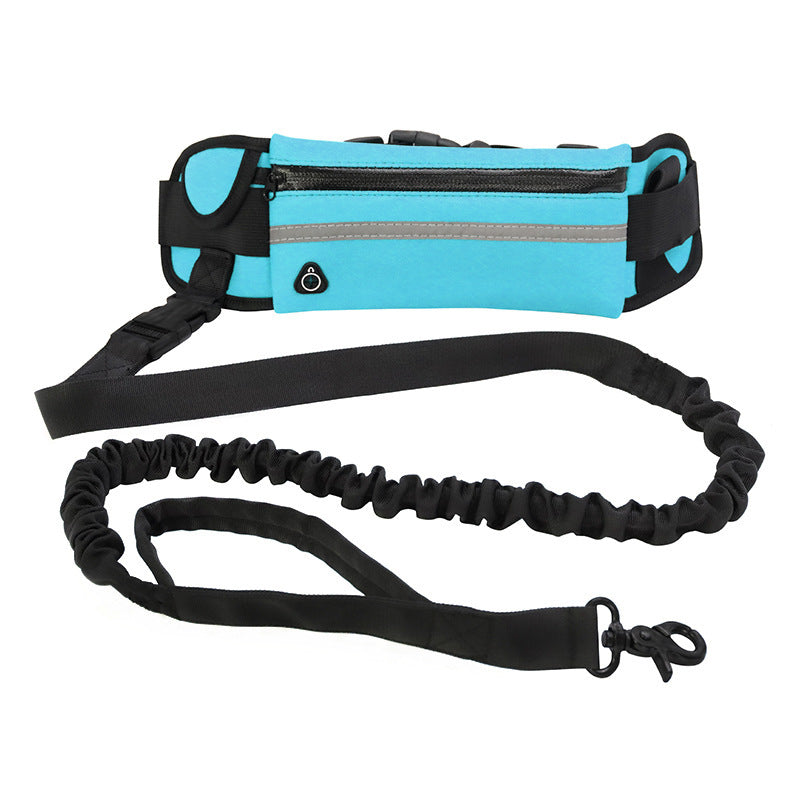 Hands-Free Dog Leash with Adjustable Waist Belt & Shock-Absorbing Bungee
