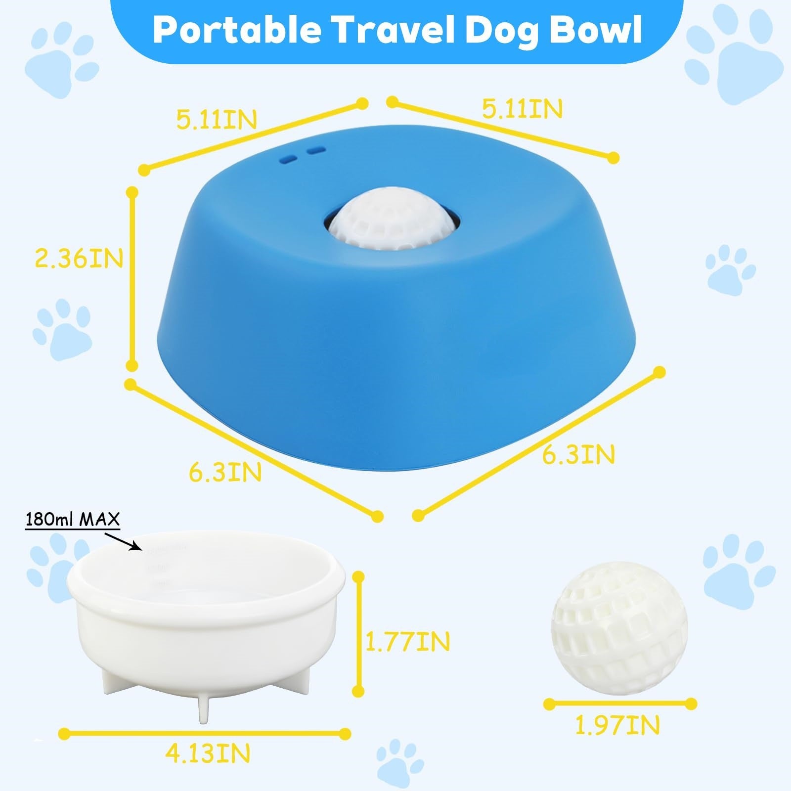Slow Feeder Dog Bowl | Anti-Choking Lick Bowl for Calm Feeding & Anxiety Relief